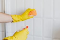 cleaning tile
