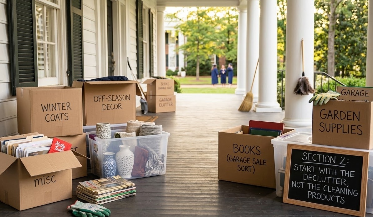 start with declutter